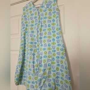 Halo Sleepsack Swaddle Transition Owls Sz M 6-12M Infant Baby Front Zip Unisex